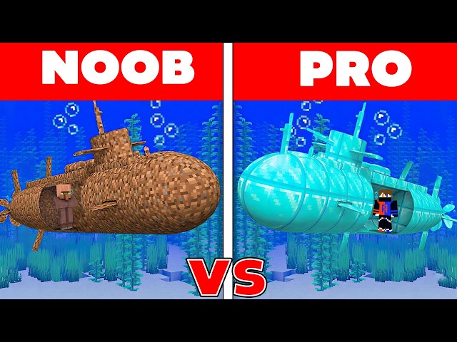 POOR vs RICH Submarine Battle in Minecraft