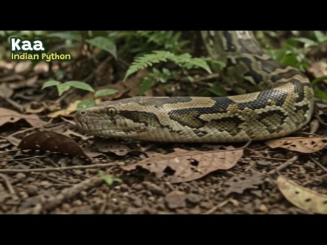 Real Kaa! Indian Python Slithering in the Jungle | The Jungle Book Animals for Kids