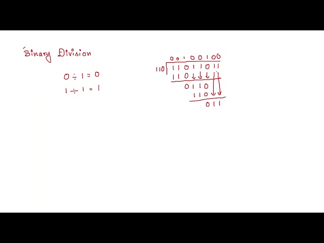 Binary division