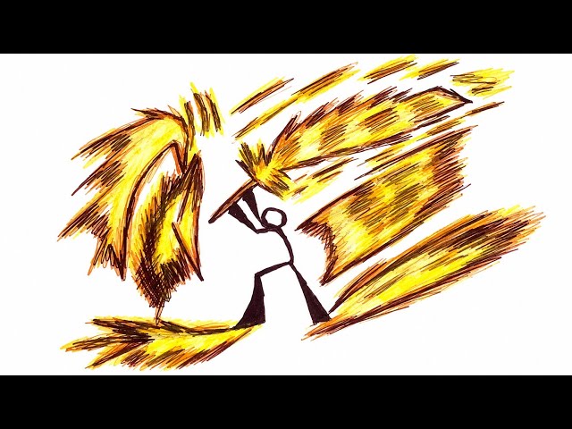 Easy Stickman Drawing / step by step tutorial / pencil Sketch