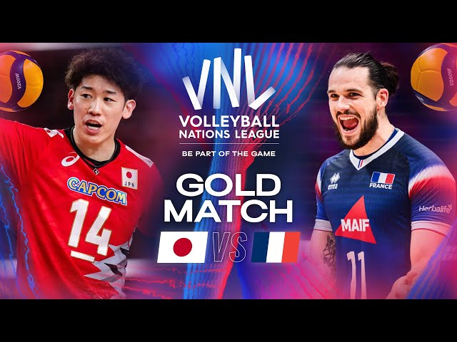 Japan 🇯🇵 vs. France 🇫🇷 - Gold Match | VNL 2024 - Full Match