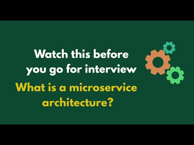 Interview Questions - Microservice Architecture