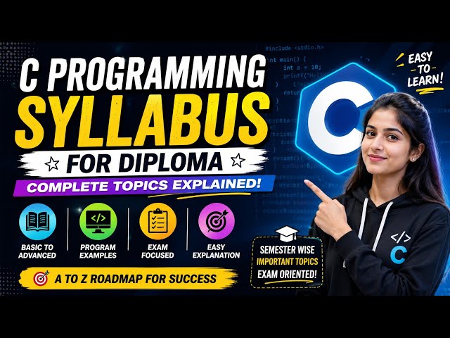 C Programming K Scheme Syllabus | MSBTE Diploma | Complete Syllabus Explained#cprogramming #diploma