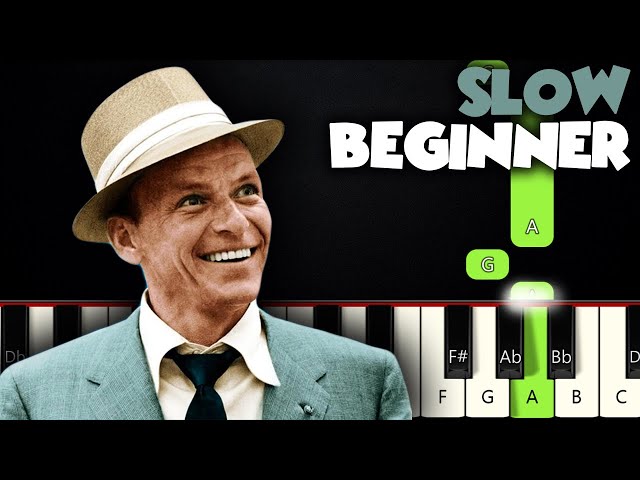 My Way - Frank Sinatra | SLOW BEGINNER PIANO TUTORIAL + SHEET MUSIC by Betacustic