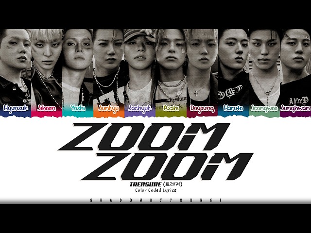 TREASURE 'ZOOM ZOOM' Lyrics (트레저 ZOOM ZOOM 가사) [Color Coded_Eng] | ShadowByYoongi