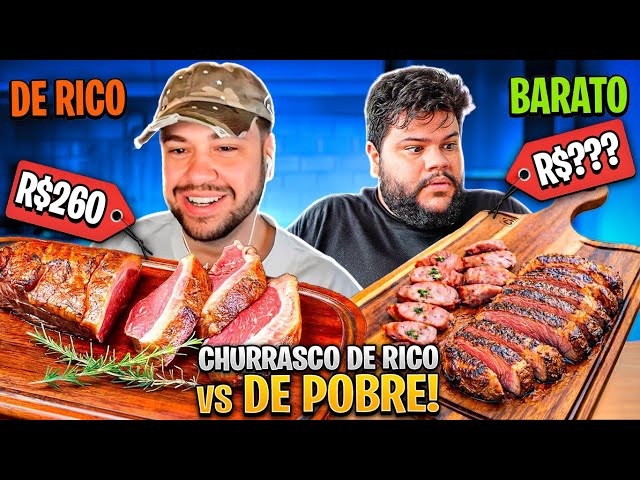 CHURRASCO BARATO x DE RICO! - React Thiago Quatroque