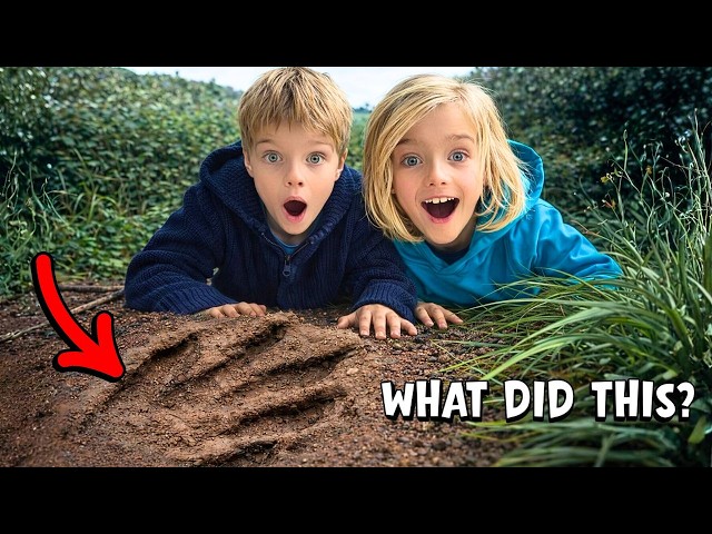 We Found a GIANT Footprint and Followed It | Sky and Finn Mystery Hunt
