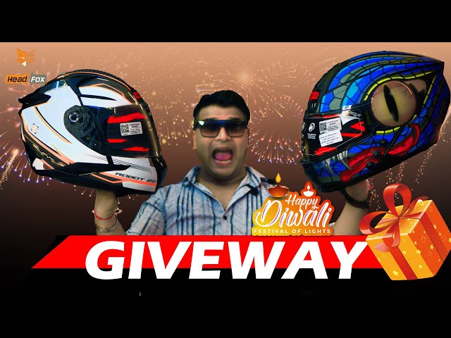 Diwali Special Giveaway😍 Happy Diwali to you all | Born Yaatri | Giveaway | Headfox Helmet