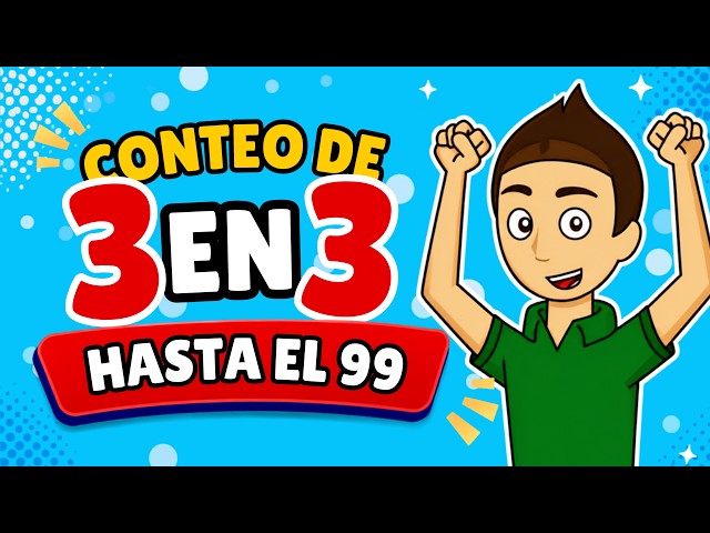 Conteo de 3 en 3 hasta llegar al 99