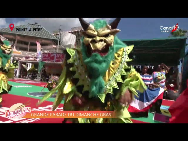 CARNAVAL DE GUADELOUPE À POINTE-À-PITRE 2026 / LA GRANDE PARADE DU DIMANCHE GRAS du 15 Février 2026