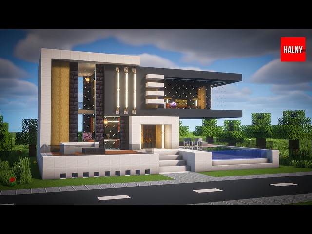 Modern house for minecraft tutorial