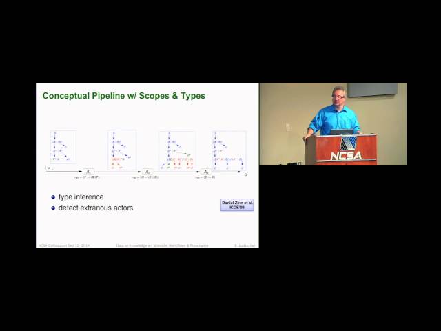 From Data to Knowledge with Workflows and Provenance -- Bertram Ludäscher