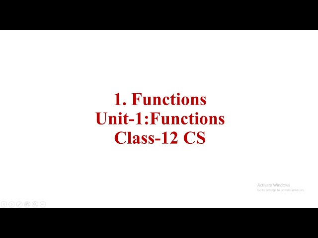 Definition of Functions with example || Class-12 CBSE Computer 💻 Science related topic