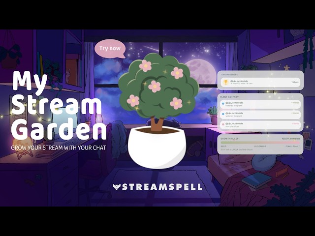 Stream Garden Widget Interactive Chat Widget for OBS & Streamlabs