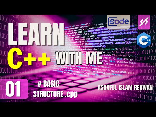 C++ Basic Structure | Bangla | Lecture 01 | Learn C++ With Me | Programming | Coding | Code With AIR