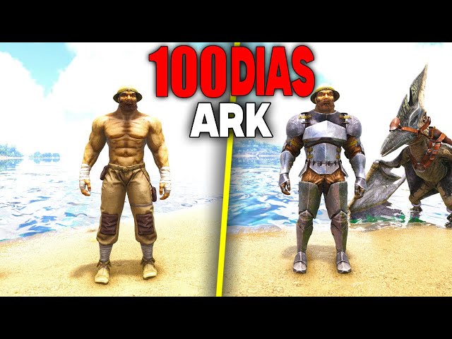 SOBREVIVO 100 DIAS en ARK HARDCORE en The Island en ARK Survival Evolved