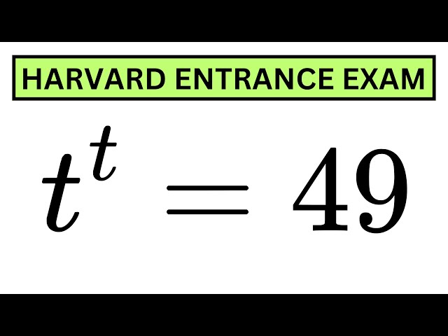 Hardest Exponential Equation!