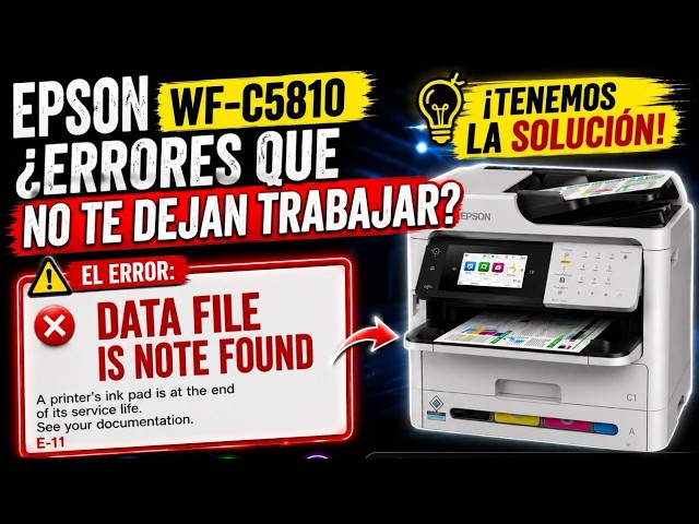 Epson C5810 Chipless | DATA FILE IS NOT FOUND SOLUTION | Complete Unlock with Activator Firmware