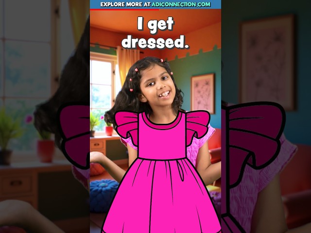 My Morning Routine 🌞 in English | Kids English Sentences, Adi Keshari Connection #shorts