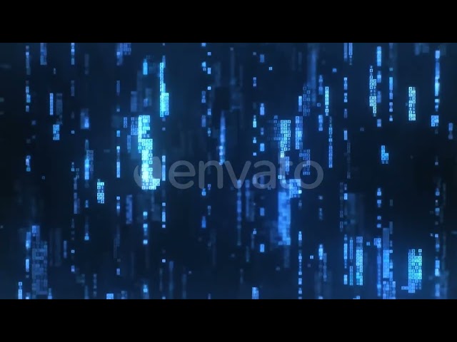 Hi Tech Digital Pixels Binary Code Fly Through   Hi Tech Looped Background  d1Rg o9c I