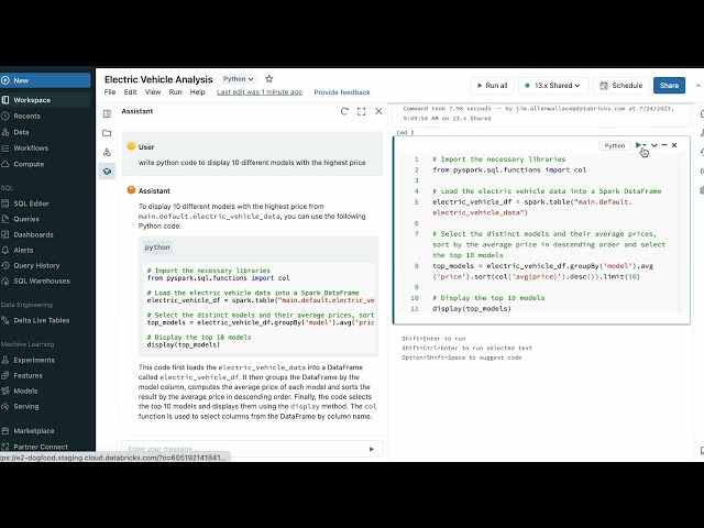 Databricks Assistant Demo