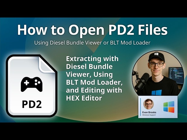 How to Open PD2 Files (Payday 2 Game Data)
