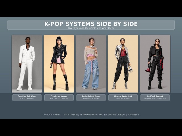 5. K-Pop Systems Side by Side: BTS, BLACKPINK, NewJeans, aespa, Stray Kids, LE SSERAFIM