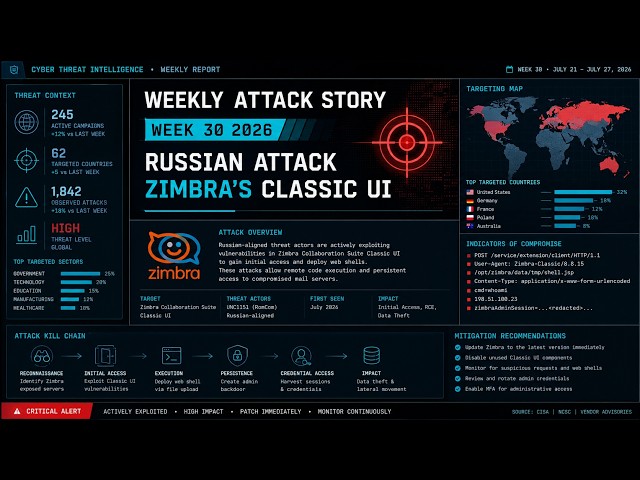 Weekly Attack Story July 26th, 2026 #cybersecurity #infosec #ThreatIntelligence #ITSecurity
