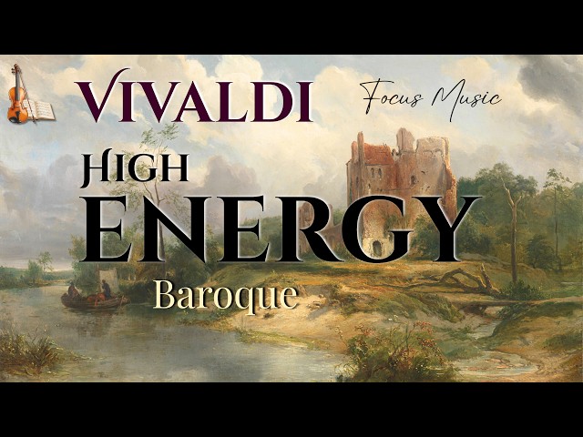 High Energy Music for Productivity | Classical Baroque – Vivaldi (2 Hours)