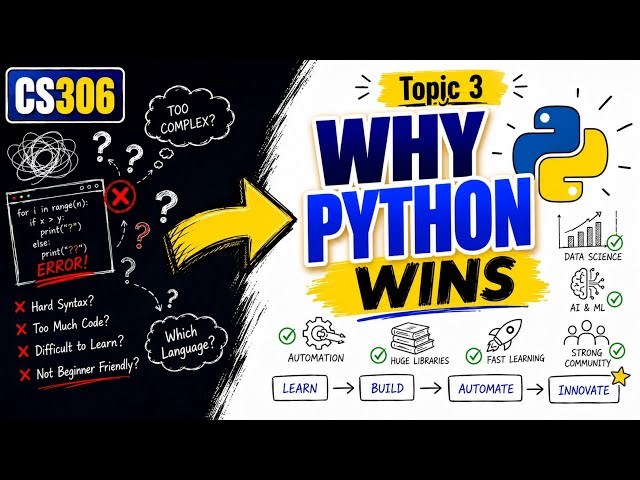 Why Python Is So Popular? | cs306 Topic 3