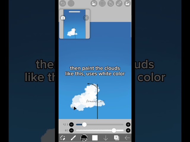 Easy way to draw clouds #ibispaintx #painting #art #digitalart #tutorial #drawing
