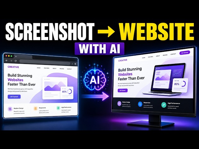 Turn Any Screenshot Into a Website With AI 🤯 | Full Tutorial