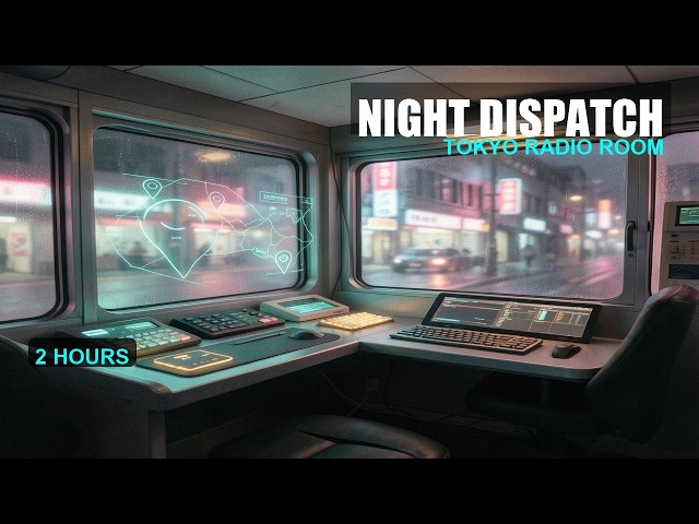 Night Dispatch | Tokyo Radio Room Focus Mix 2 Hours