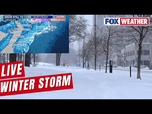 LIVE Coverage Tracking Northeast Winter Storm Along I-95 Corridor, Arctic Air Outbreak | FOX Weather
