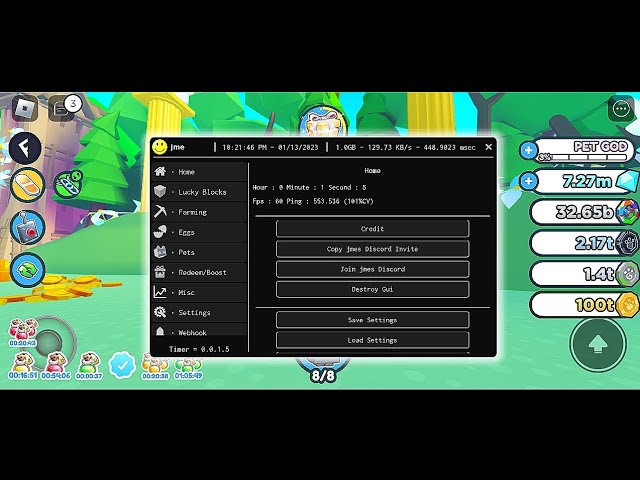 FLUXUS | OP SCRIPT GUI PET SIMULATOR X | CREDIT'S TO THE OWNER