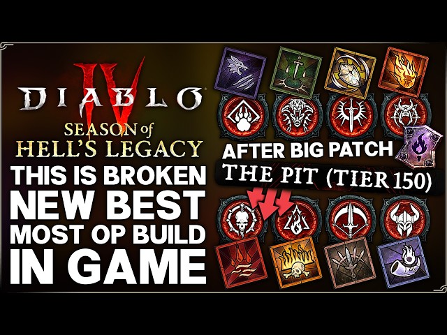 Diablo 4 - New Best Class & Build in Season 15 - Most OP Classes Builds Tier List Post Patch Guide!