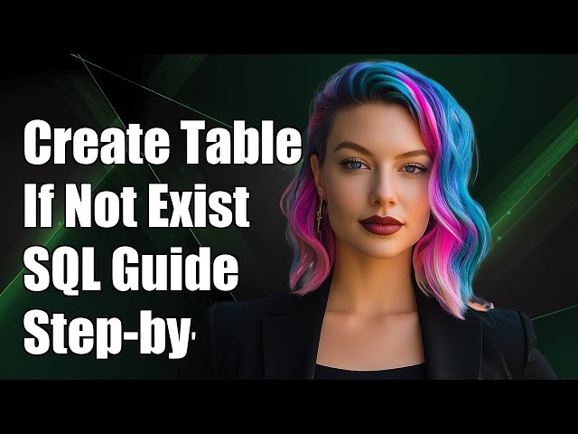 How to Create a Table If It Does Not Exist in SQL: Step-by-Step Guide
