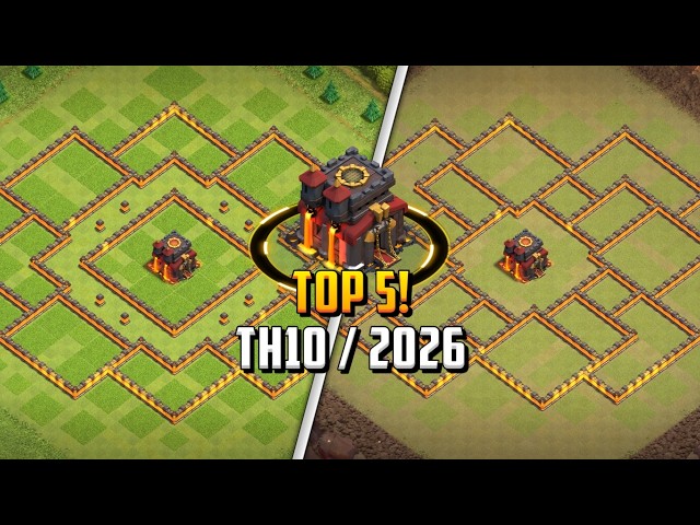 TOP 5! Town Hall 10 (Th10) Trophy Base Layout + Copy Link 2026 | Clash of Clans