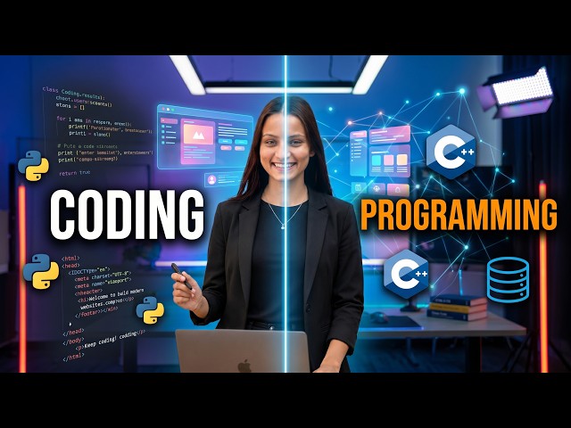 Coding VS Programming || learn in 1 minutes #explore #trending video #programming #coding