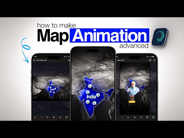 ✨Advanced Map Animation Using Aligh Motion (Mobile) 🔥