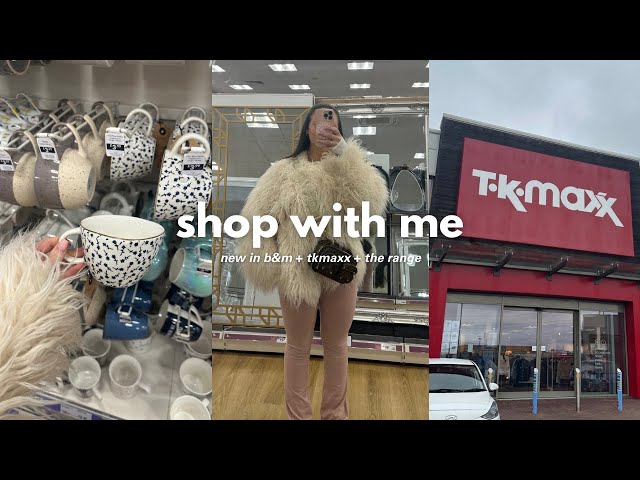 SHOP WITH ME: first home shopping + new in b&m + tkmaxx + the range | vlog january 2024