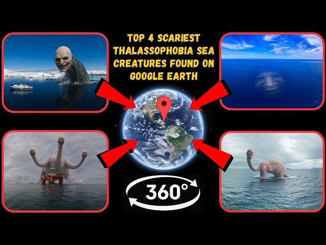 Video 360° - Top 4 Scariest Thalassophobia Sea Creatures Found on Google Earth!