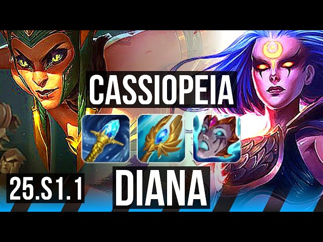 CASSIOPEIA vs DIANA (MID) | NA Grandmaster | 25.S1.1