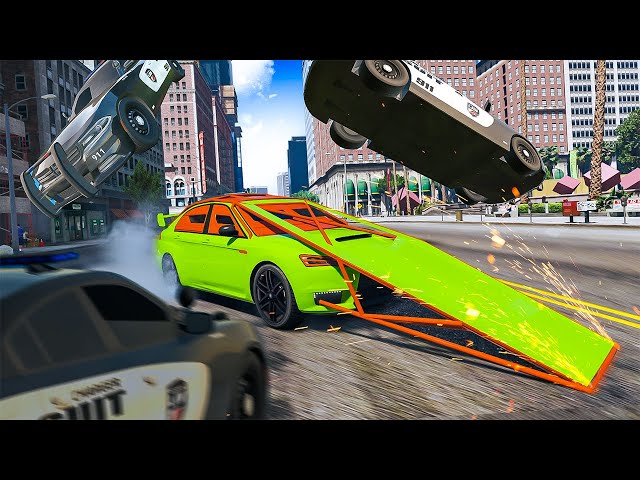100 Most Dangerous Flip Cars in GTA 5 RP