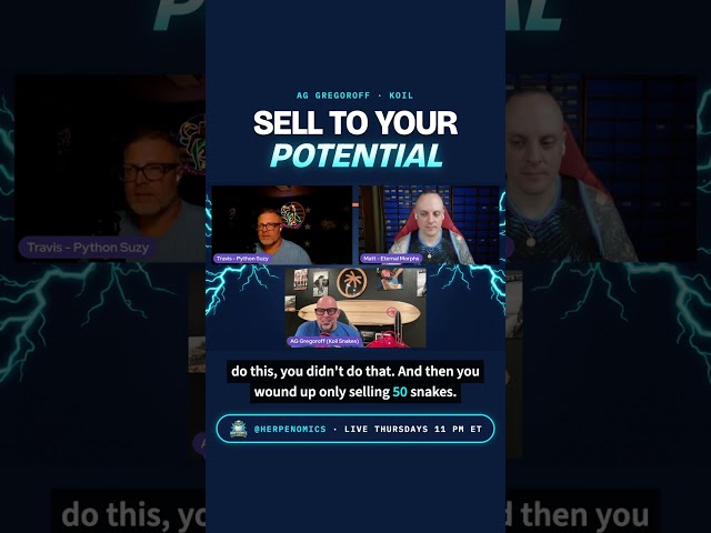 100 snakes of potential. 50 sold. The gap is the messages you didn't answer.