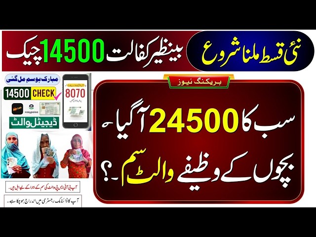 8171 New Update 2027 | Ehsaas Program | 9771 SMS APPLY | Benazir Kafalat Digital Wallet SIM 14500