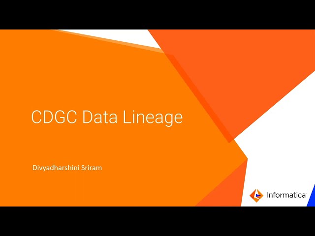 502. CDGC Data Lineage