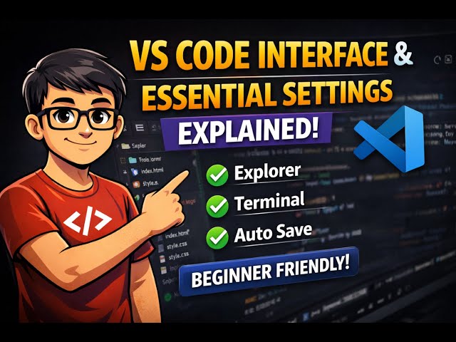 VS Code Interface & Essential Settings Explained (Beginner Tutorial)