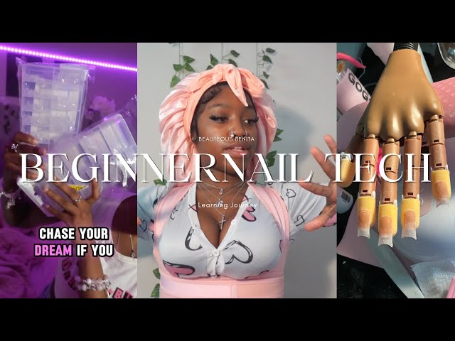 REALISTIC DAY IN A BEGINNER NAIL TECH LIFE (Rock Bottom)