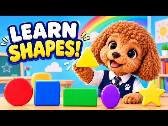 Learn Shapes with Milo! | Circle, Square, Triangle & More | Preschool Learning for Kids